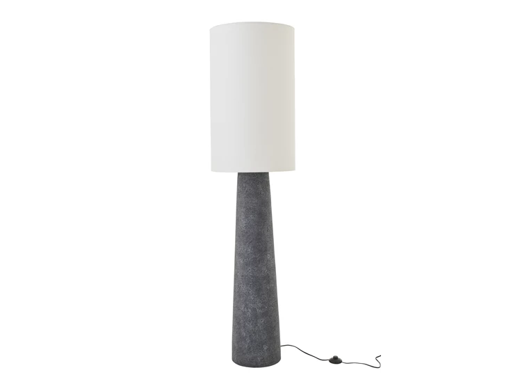 Staanlamp Ava Glasvezel Zwart/Wit Large