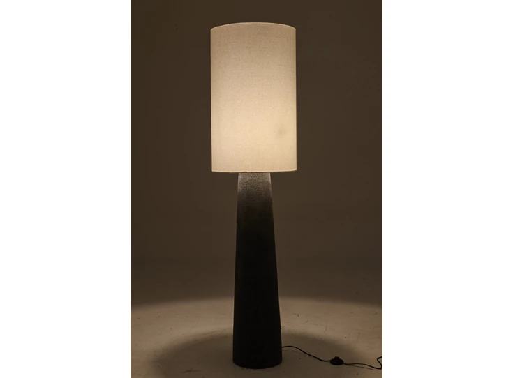 Staanlamp Ava Glasvezel Zwart/Wit Large sfeerfoto