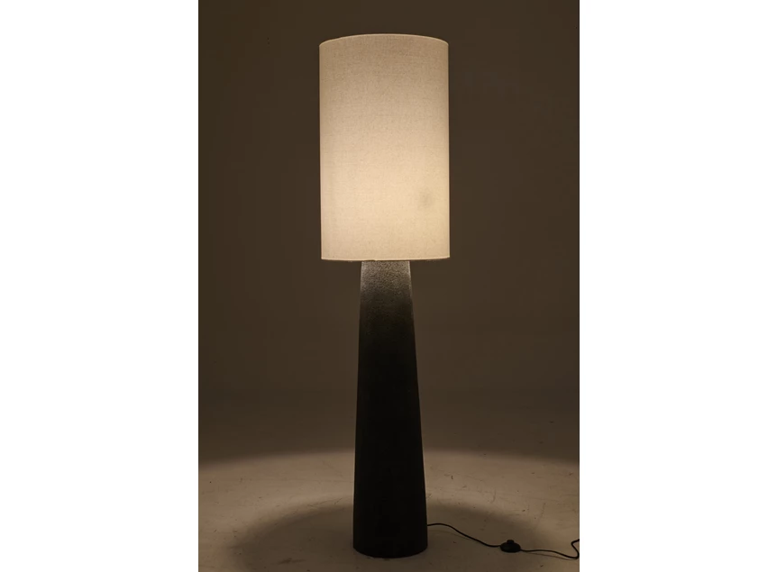 Staanlamp Ava Glasvezel Zwart/Wit Large sfeerfoto