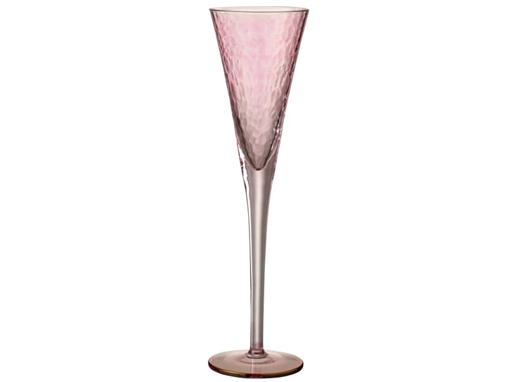 Champagneglas Oneffen Glas Roze