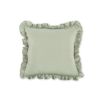 ruffle edge kussen abby groene thee