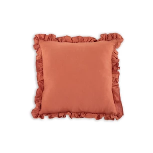 ruffle edge kussen abby terracotta