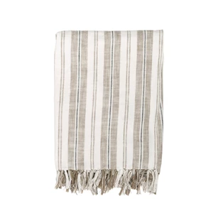 gestreepte plaid indira taupe