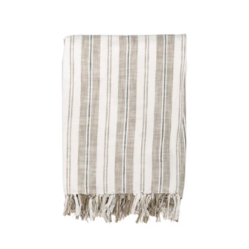 gestreepte plaid indira taupe