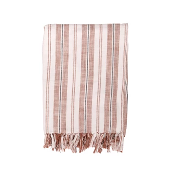 streepte plaid indira terracotta