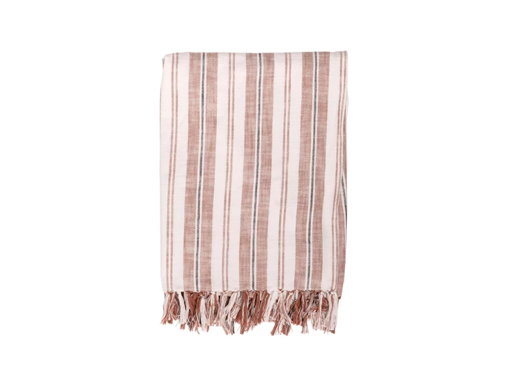 streepte plaid indira terracotta