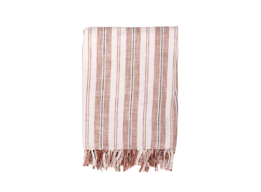 streepte plaid indira terracotta