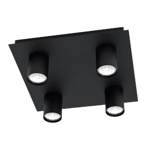 qaudrat/4 gu10 schwarz 'valcasotto'