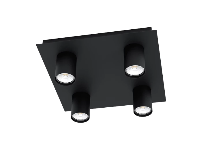 qaudrat/4 gu10 schwarz 'valcasotto'