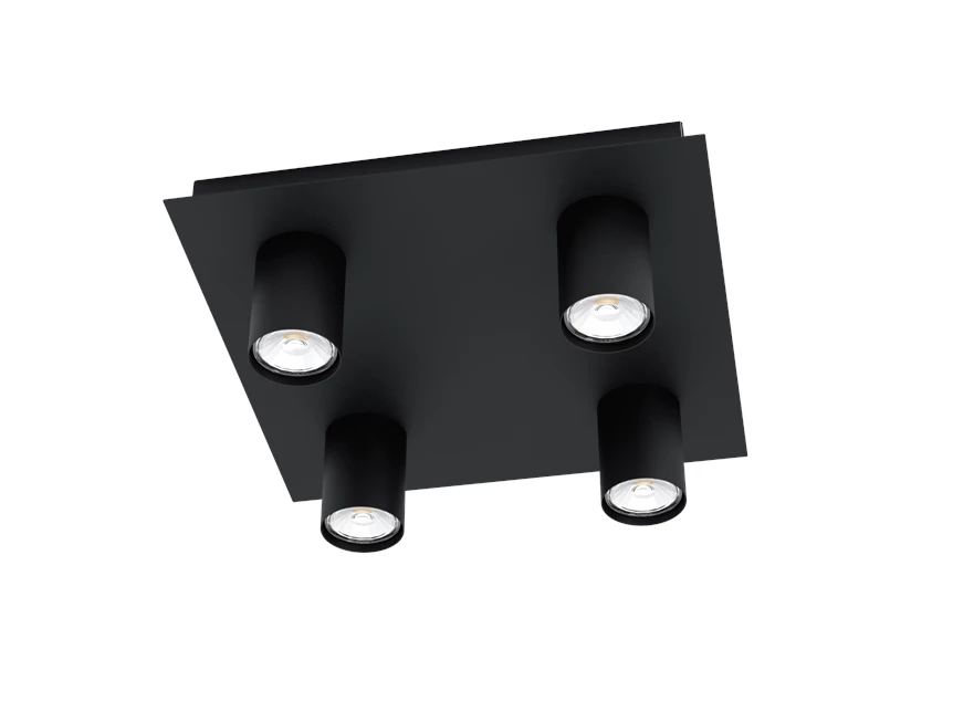 qaudrat/4 gu10 schwarz 'valcasotto'