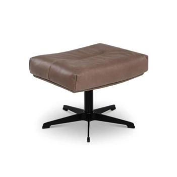 Voetenbank Julia I leder bruin Designwerk