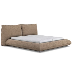 Bedkader Fluffy stof velvet beige Designwerk