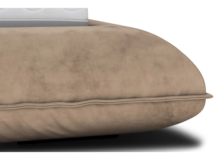 Bies Bedkader Fluffy stof velvet beige Designwerk