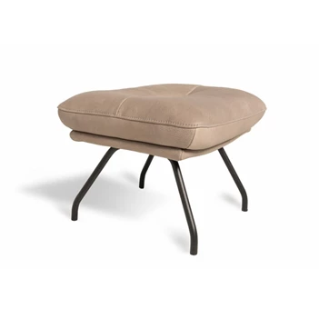 Voetenbank Prima D133800X leder taupe Designwerk