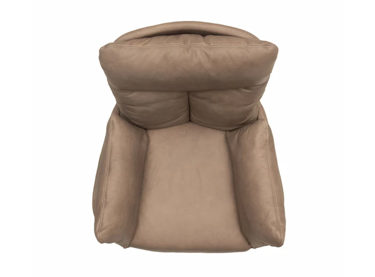 Bovenkant Bijzetzetel Prima leder bruin 4-poot Designwerk