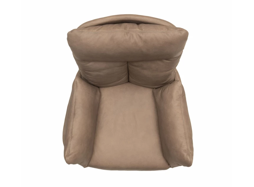 Bovenkant Bijzetzetel Prima leder bruin 4-poot Designwerk