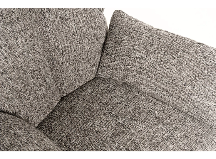 Detail Bijzetzetel Prima stof warm grijs schijfvoet Designwerk