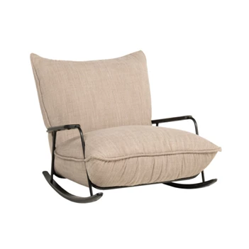 Schommelstoel Fluffy stof beige D073110B Designwerk