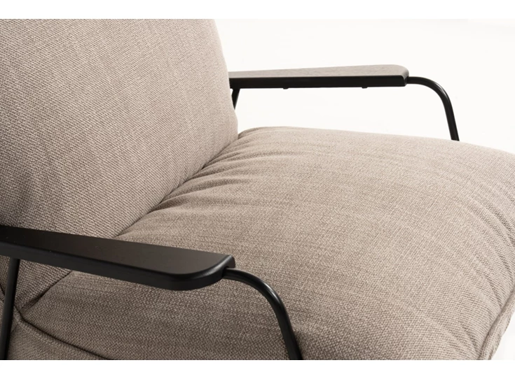 Armleuning Schommelstoel Fluffy stof beige D073110B Designwerk