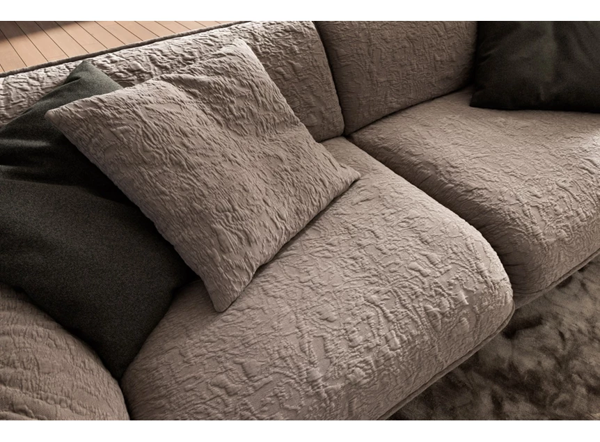 Detail Salon canapƩ Fluffy 2,5-zit stof patroon beige Designwerk