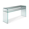 Console Mercurio T058VX5 transparant glas Natuzzi Italia