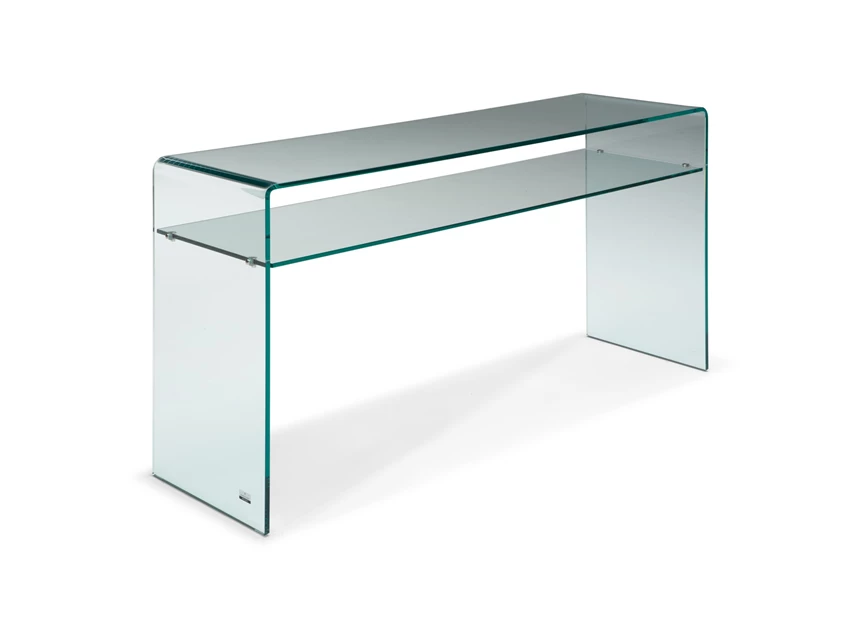 Console Mercurio T058VX5 transparant glas Natuzzi Italia