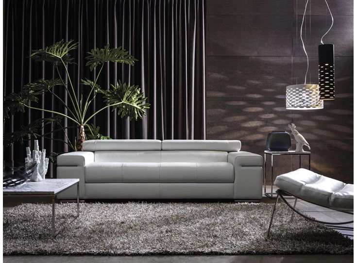 Salon canapé Avana 3-zit leder wit Natuzzi Italia