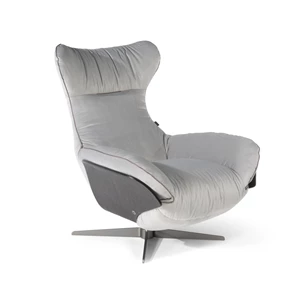 Elektrische relax Ilia 2996 batterij stof lichtgrijs Natuzzi Italia