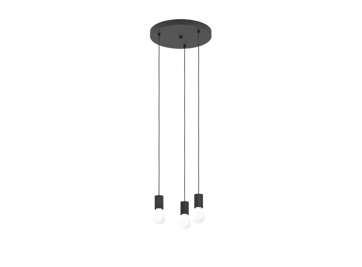 hanglamp nogalte schwarz E27