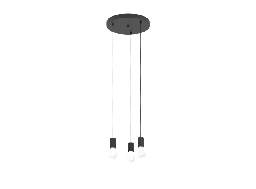 hanglamp nogalte schwarz E27