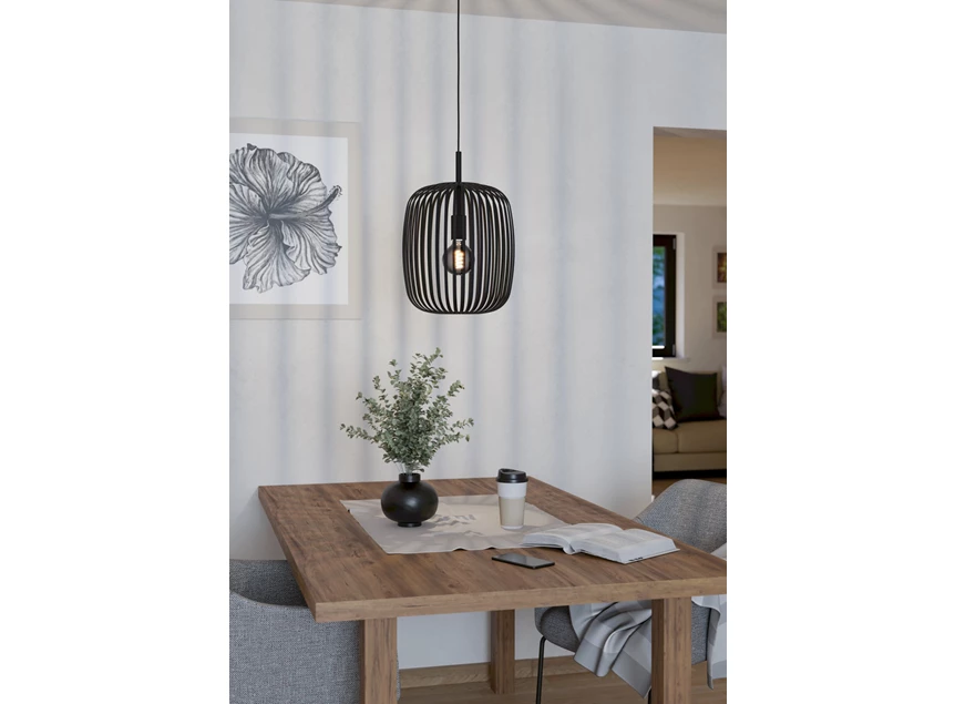 hanglamp romazzina schwarz E27 sfeerfoto