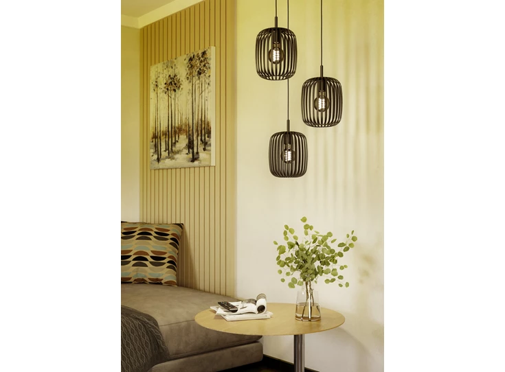 hanglamp 3 ROMAZZINA E27 sfeerfoto