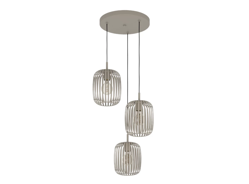hanglamp 3 ROMAZZINA zandkleur