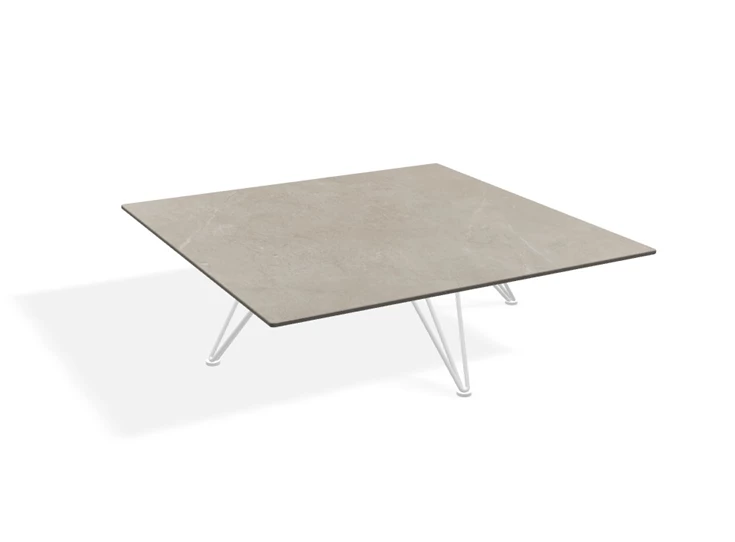 Salontafel Wire square vierkant keramiek beige Joli