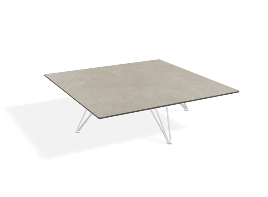 Salontafel Wire square vierkant keramiek beige Joli