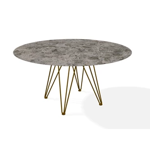 Tafel Wire Round rond keramiek Emperador Joli