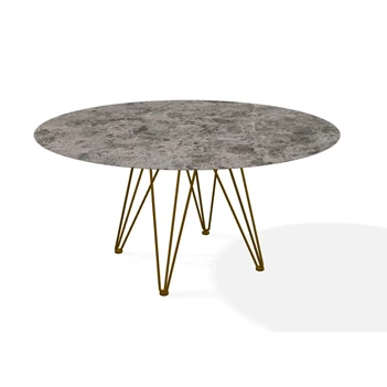 Tafel Wire Round rond keramiek Emperador Joli