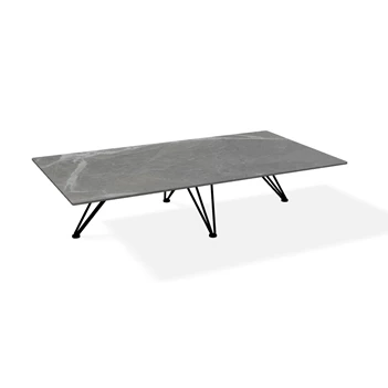 Salontafel Wire rectangular rechthoekig keramiek Marble Marone Joli