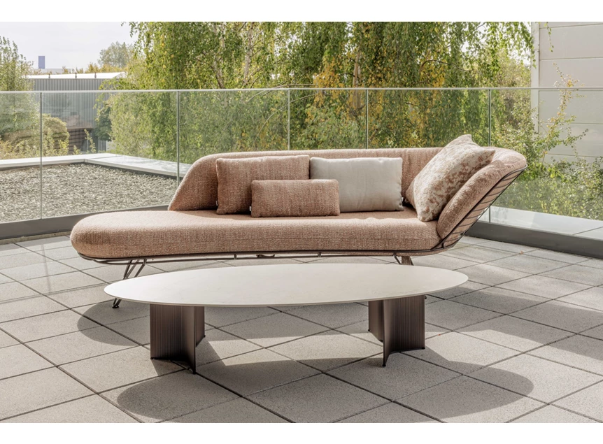 Outdoor tuin Sofa Daybed Wire stof Grain Coral Joli
