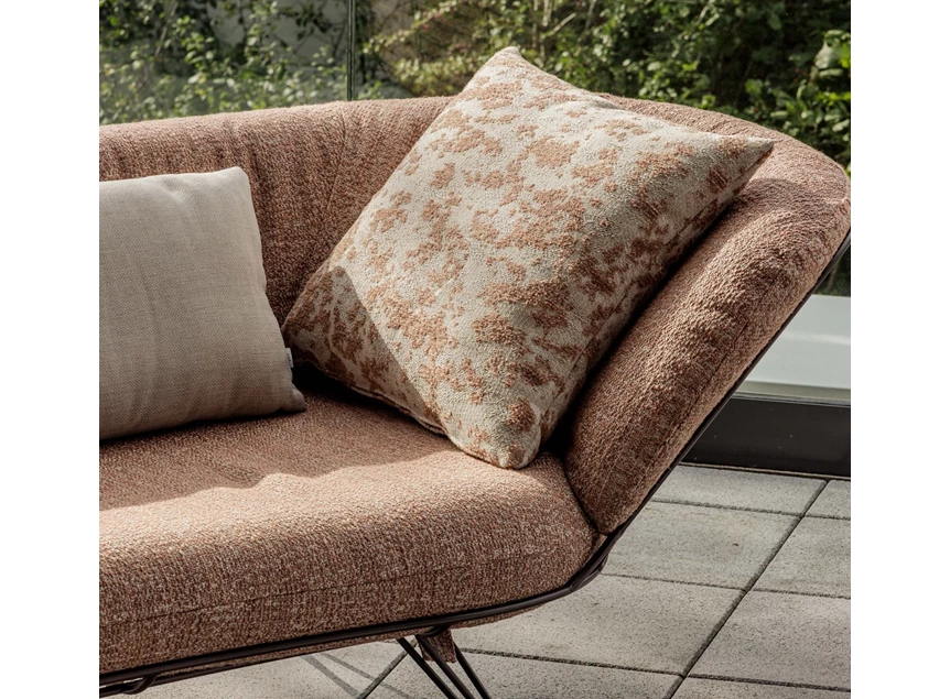 Rugleuning Outdoor tuin Sofa Daybed Wire stof Grain Coral Joli