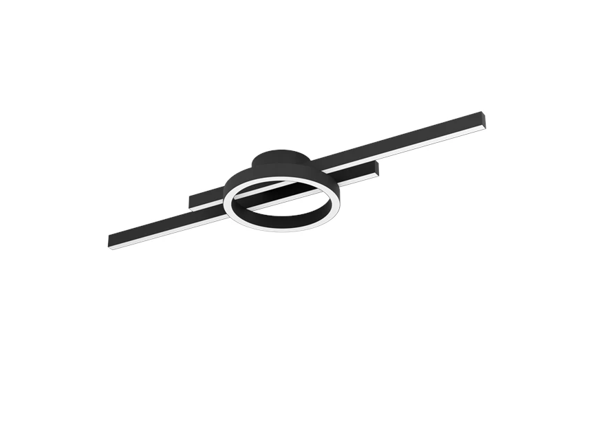 LED-plafondarmaturen AMANDOLO zwart