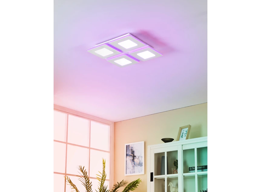 LED-plafondarmatuur PADROGIANO wit sfeerfoto