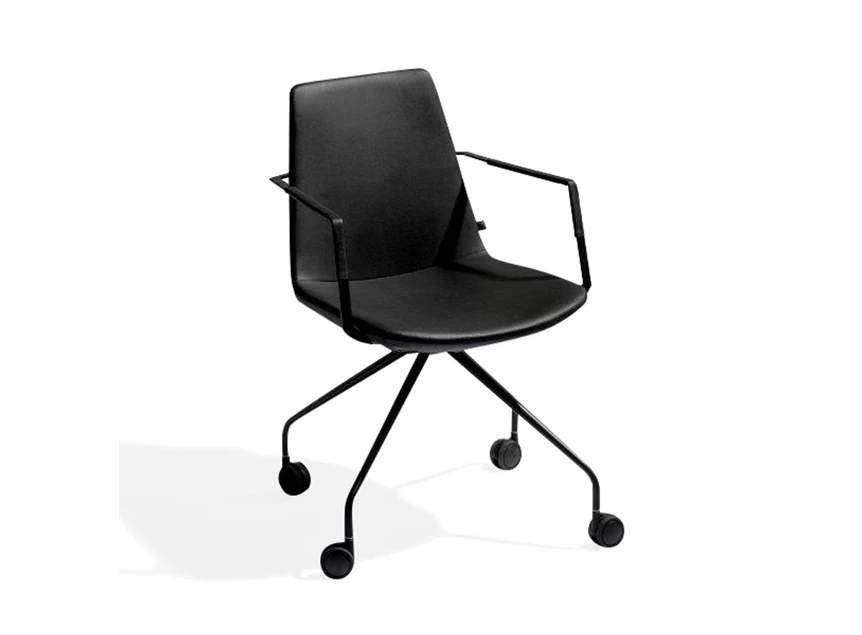 Bureaustoel Office Chair Rafael kunstleder zwart Joli