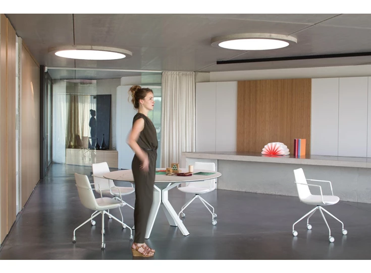 Kantoor Bureaustoel Office Chair Rafael kunstleder wit Joli