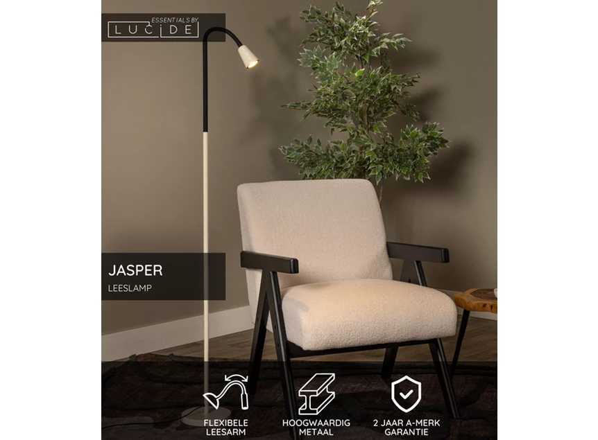 Jasper leeslamp beige Gu10 info
