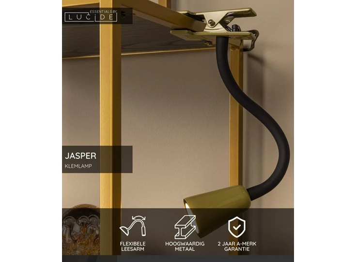Jasper klemlamp groen GU10 info