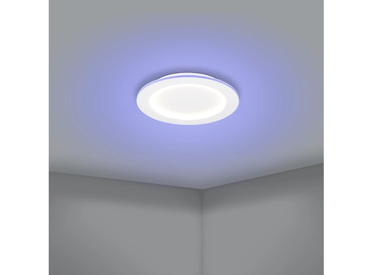 LED-plafondarmatuur PADROGIANO-Z wit rond sfeerfoto