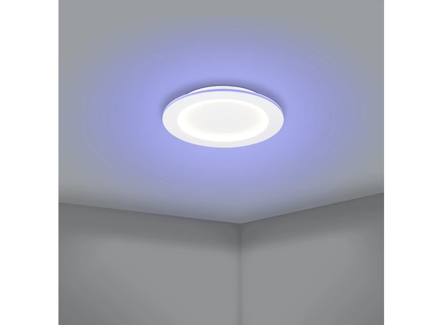 LED-plafondarmatuur PADROGIANO-Z wit rond sfeerfoto
