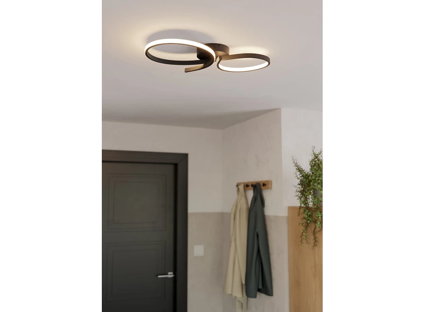 LED-plafondlamp SERPINS elegant ontwerp sfeerfoto