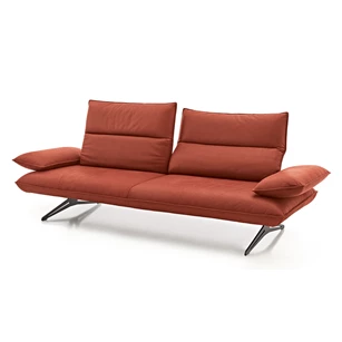 Salon canapé Caio leder terracotta Koinor
